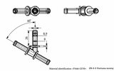 Schlauchverbinder Y-Stück / Interne Bauteile: JN35721914 / OEM Bauteilnummer: N.907.610.01 (dient nur zum Vergleich)  / Verwendung: EPDM Schlauch